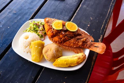 Traditional Colombian fish dish